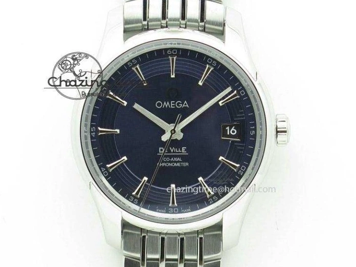 0226 SportInspired Speedmaster Racing Master SS HKF Best Edition Blue Black Dial on Black Rubber Strap A 7817